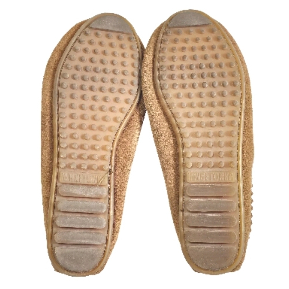 Minnetonka Womens Brown Suede Fringe Moccasins Flat Comfort Slippers Shoes, Sz 8 - Picture 8 of 9